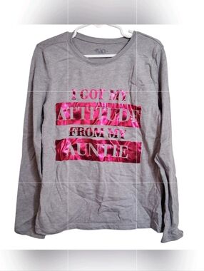 Children’s Place | Attitude From My Auntie | Long Sleeve Graphic - Med 7/8